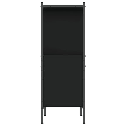 bogreol 72x28x77,5 cm konstrueret træ sort