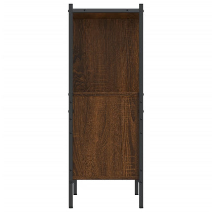 bogreol 72x28x77,5 cm konstrueret træ brun egetræsfarve