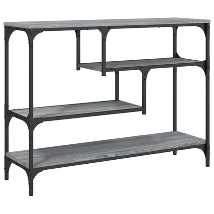 konsolbord 100x30x75 cm konstrueret træ grå sonoma-eg