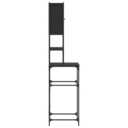 vaskemaskineskab 68x48,5x194 cm sort
