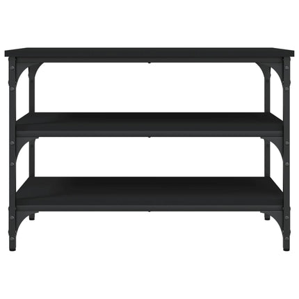 skobænk 70x38,5x49 cm konstrueret træ sort