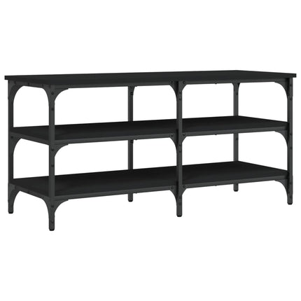 skobænk 100x38,5x49 cm konstrueret træ sort