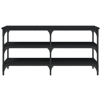 skobænk 100x38,5x49 cm konstrueret træ sort