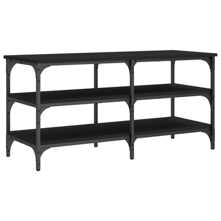 skobænk 100x38,5x49 cm konstrueret træ sort
