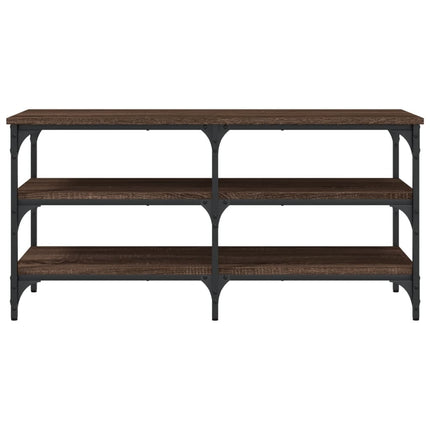 skobænk 100x38,5x49 cm konstrueret træ brun egetræsfarve