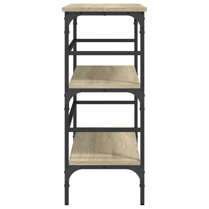 konsolbord 100x32x75 cm konstrueret træ sonoma-eg