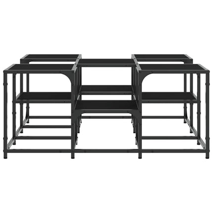 sofabord 91x91x40 cm konstrueret træ sort
