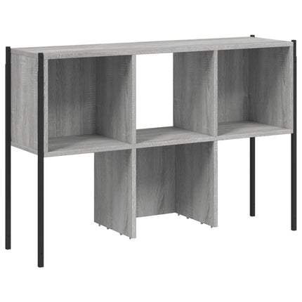 bogreol 102x28x172 cm konstrueret træ grå sonoma-eg