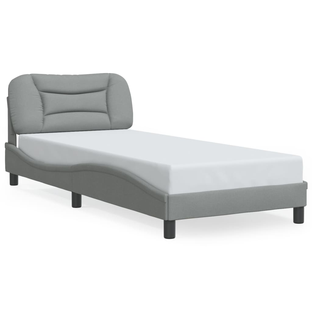 sengeramme uden madras Hvar Lysegrå 80x200 cm Stof