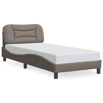 sengeramme uden madras Hvar 80x200 cm stof gråbrun