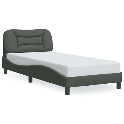 sengeramme uden madras Hvar Mørkegrå 90x190 cm Stof