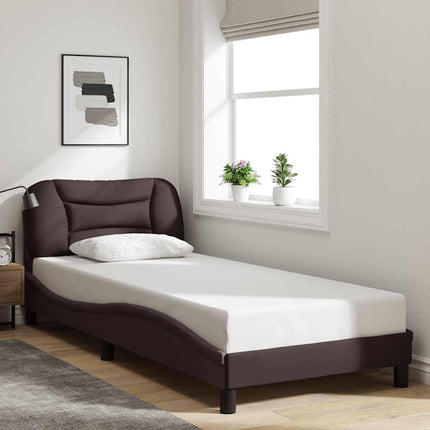 sengeramme uden madras Hvar Mørkebrun 90x200 cm Stof