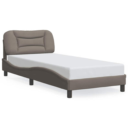 sengeramme uden madras Hvar 90x200 cm stof gråbrun