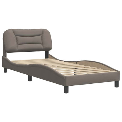 sengeramme uden madras Hvar 90x200 cm stof gråbrun