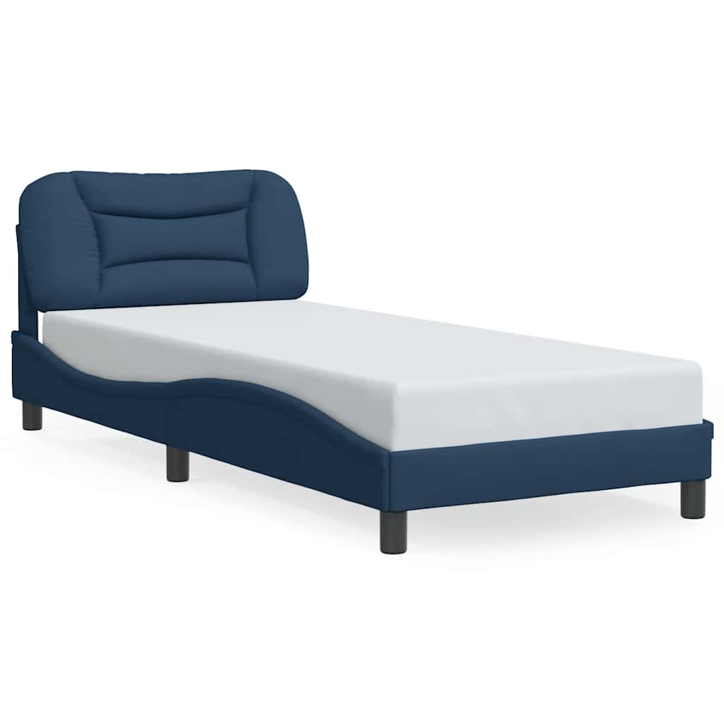 sengeramme uden madras Hvar 90x200 cm stof blå