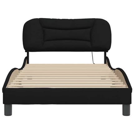 sengeramme uden madras Hvar Sort 100x200 cm Stof