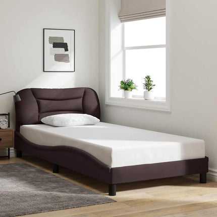 sengeramme uden madras Hvar Mørkebrun 100x200 cm Stof