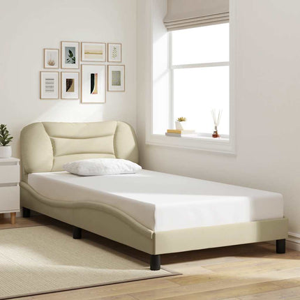 sengeramme uden madras Hvar Creme 100x200 cm Stof