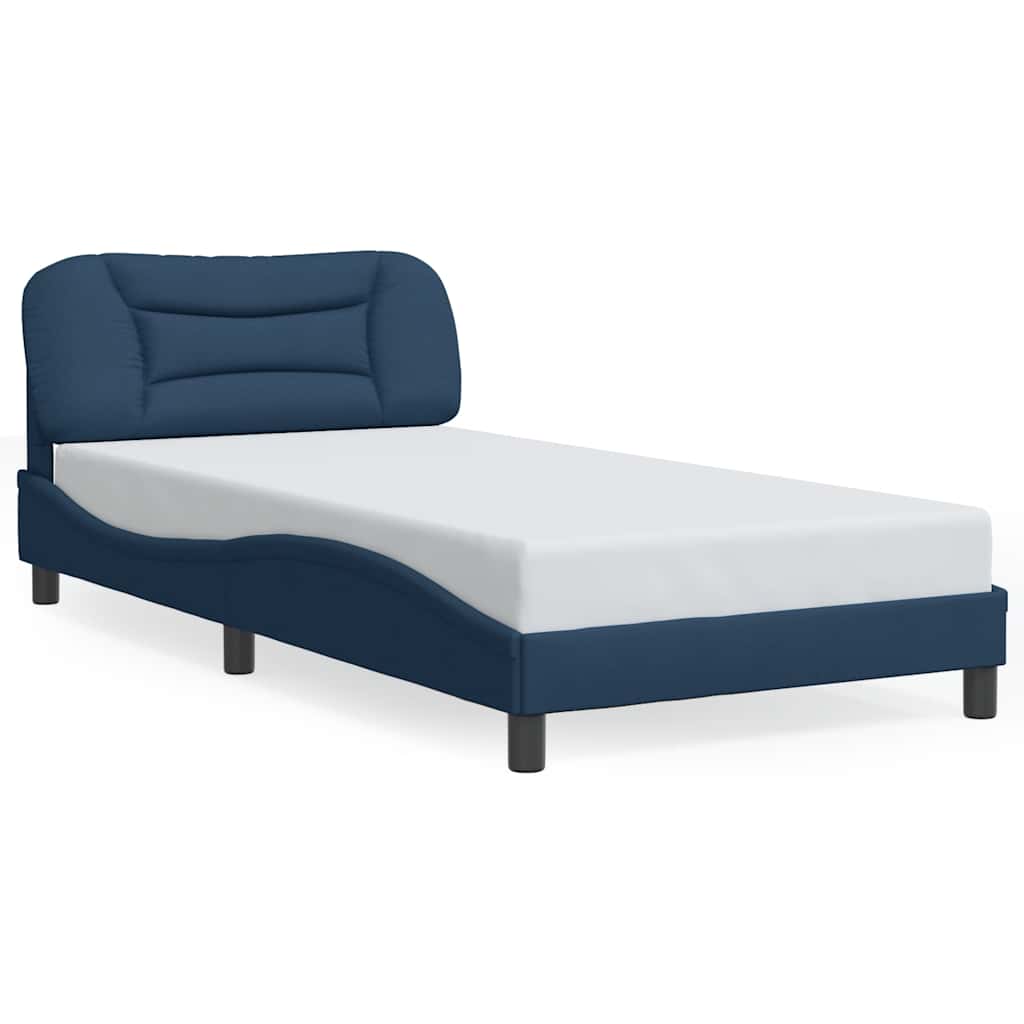 sengeramme uden madras Hvar 100x200 cm stof blå
