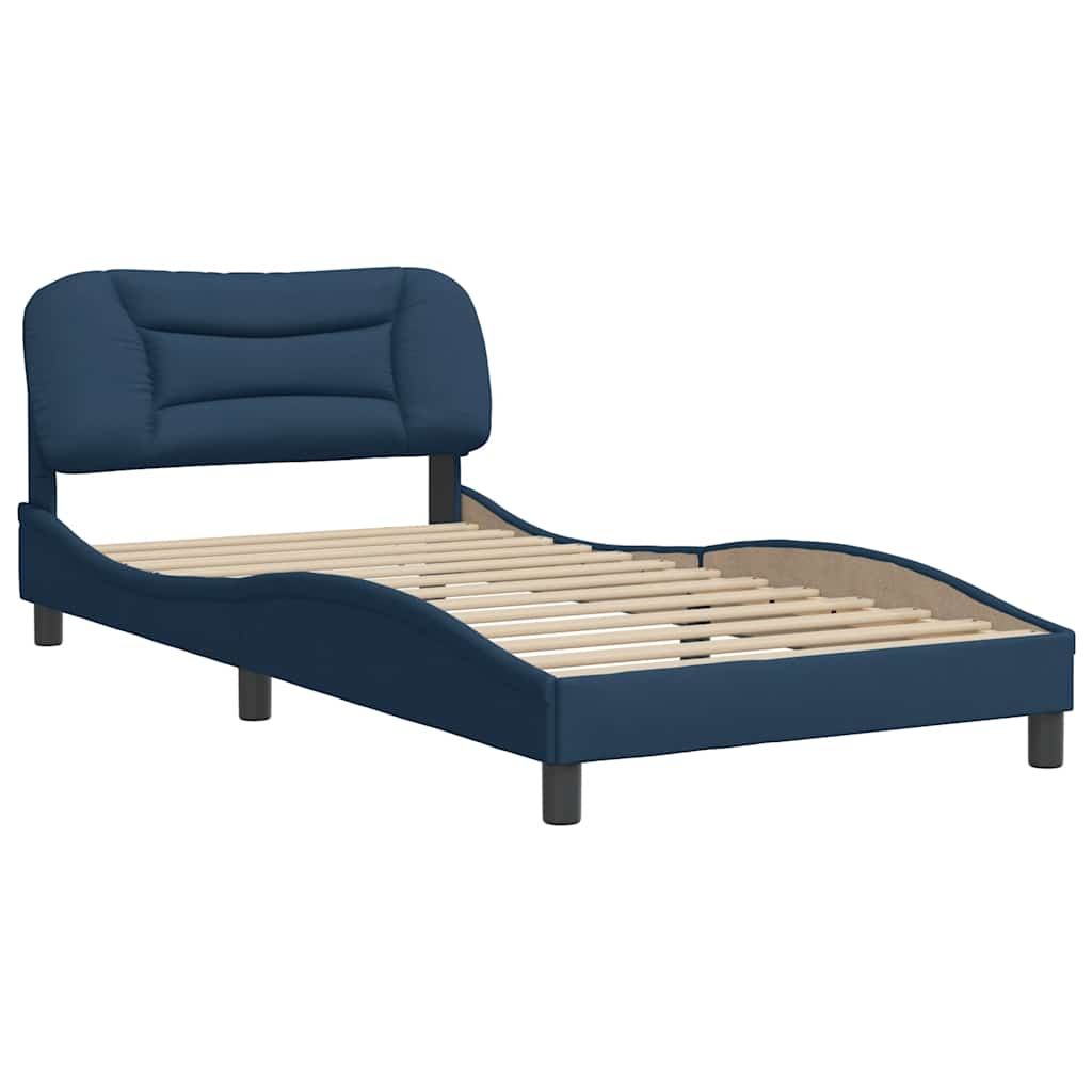 sengeramme uden madras Hvar 100x200 cm stof blå