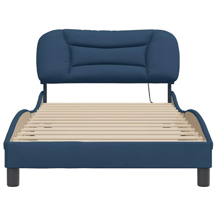 sengeramme uden madras Hvar 100x200 cm stof blå