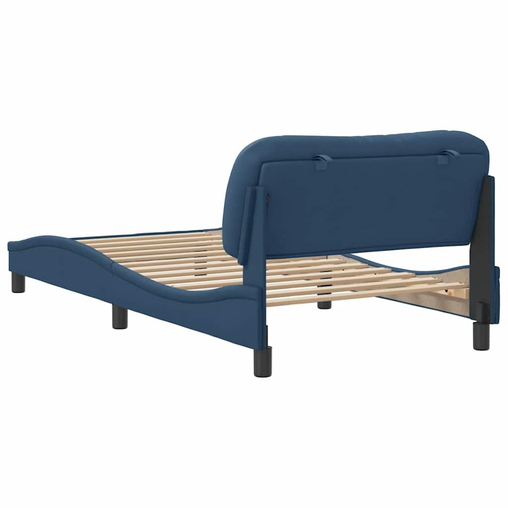 sengeramme uden madras Hvar 100x200 cm stof blå