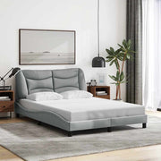 sengeramme uden madras Hvar 140x190 cm stof lysegrå