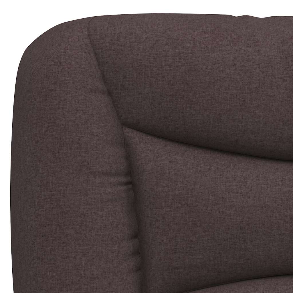 sengeramme uden madras Hvar 140x190 cm stof mørkebrun