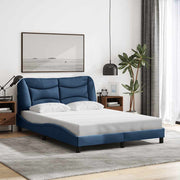 sengeramme uden madras Hvar 140x200 cm stof blå