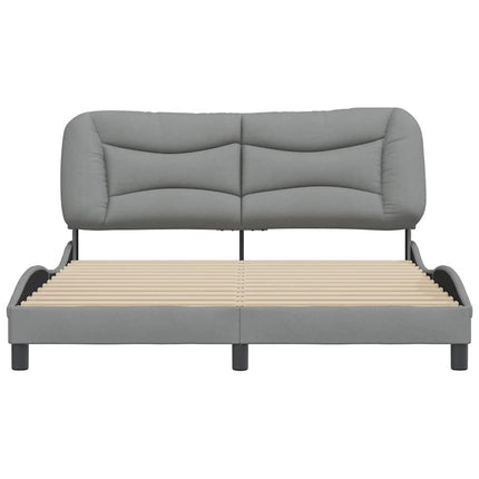 sengeramme uden madras Hvar 160x200 cm stof lysegrå