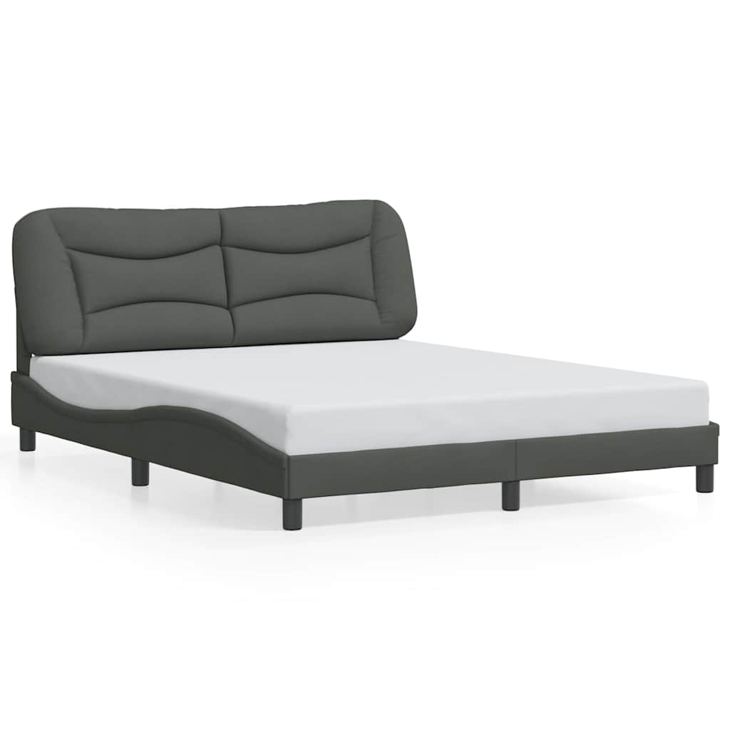 sengeramme uden madras Hvar 160x200 cm stof mørkegrå