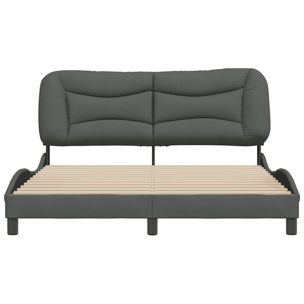 sengeramme uden madras Hvar 160x200 cm stof mørkegrå