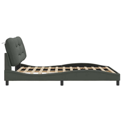 sengeramme uden madras Hvar 160x200 cm stof mørkegrå
