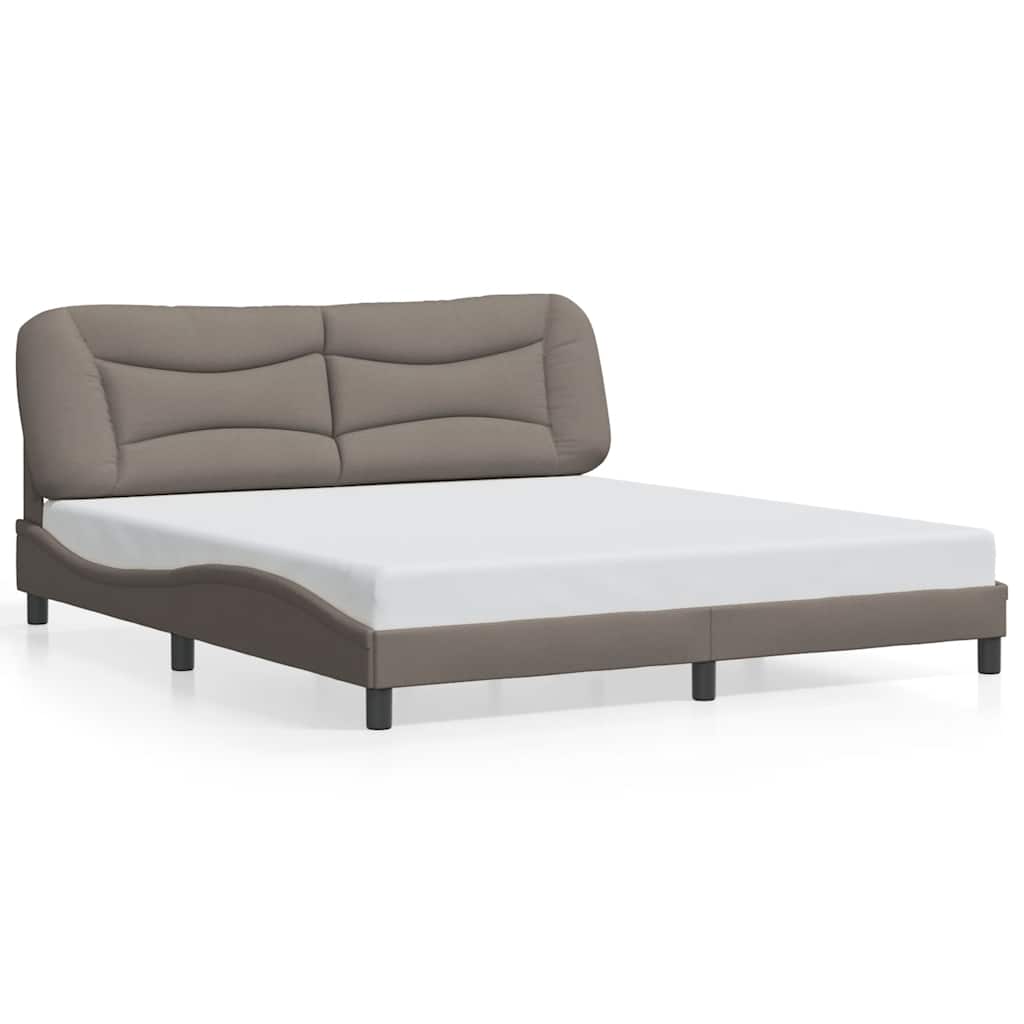 sengeramme uden madras Hvar 180x200 cm stof gråbrun
