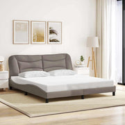 sengeramme uden madras Hvar 180x200 cm stof gråbrun