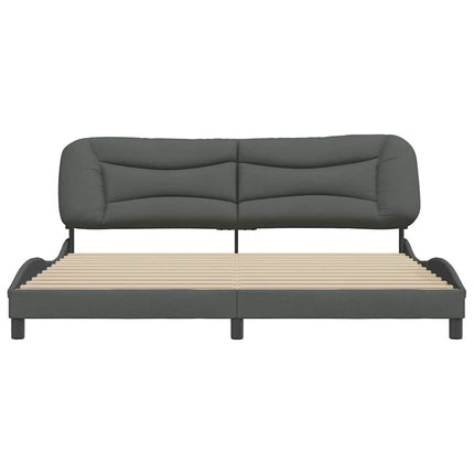 sengeramme uden madras Hvar 200x200 cm stof mørkegrå