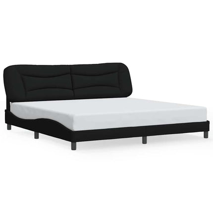 sengeramme uden madras Hvar 200x200 cm stof sort