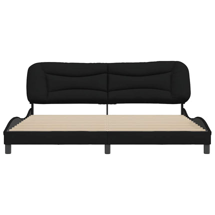 sengeramme uden madras Hvar 200x200 cm stof sort