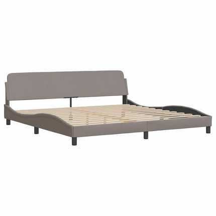 sengeramme uden madras Hvar 200x200 cm stof gråbrun