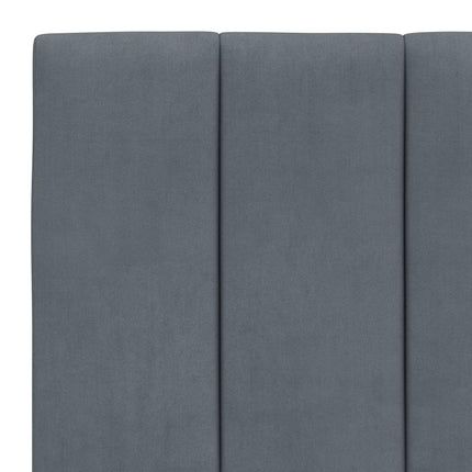 sengeramme uden madras Hanko Mørkegrå 80x200 cm Fløjl