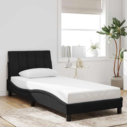 sengeramme uden madras Hanko 80x200 cm fløjl sort