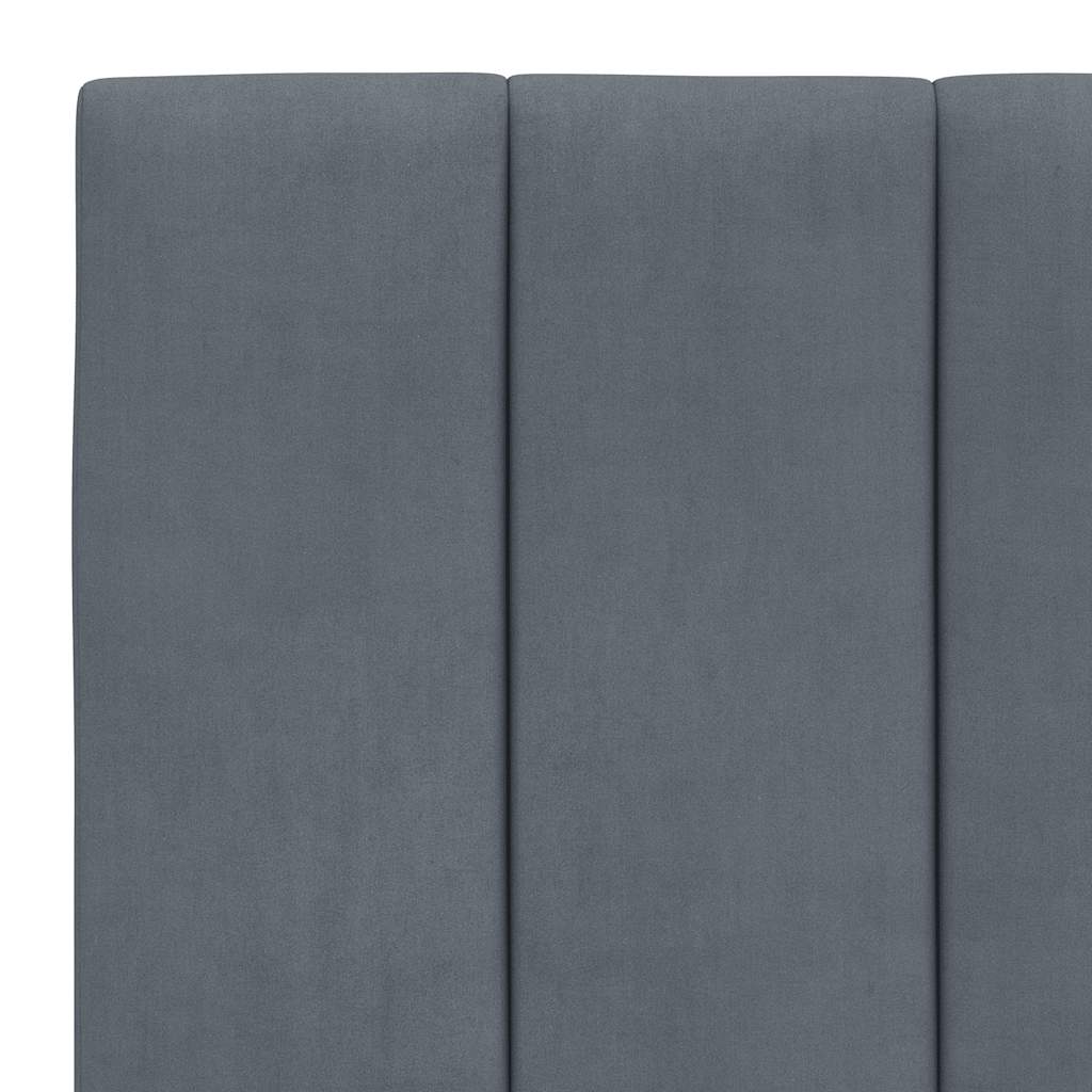 sengeramme uden madras Hanko Mørkegrå 90x200 cm Fløjl