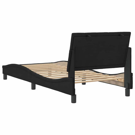 sengeramme uden madras Hanko 90x200 cm fløjl sort