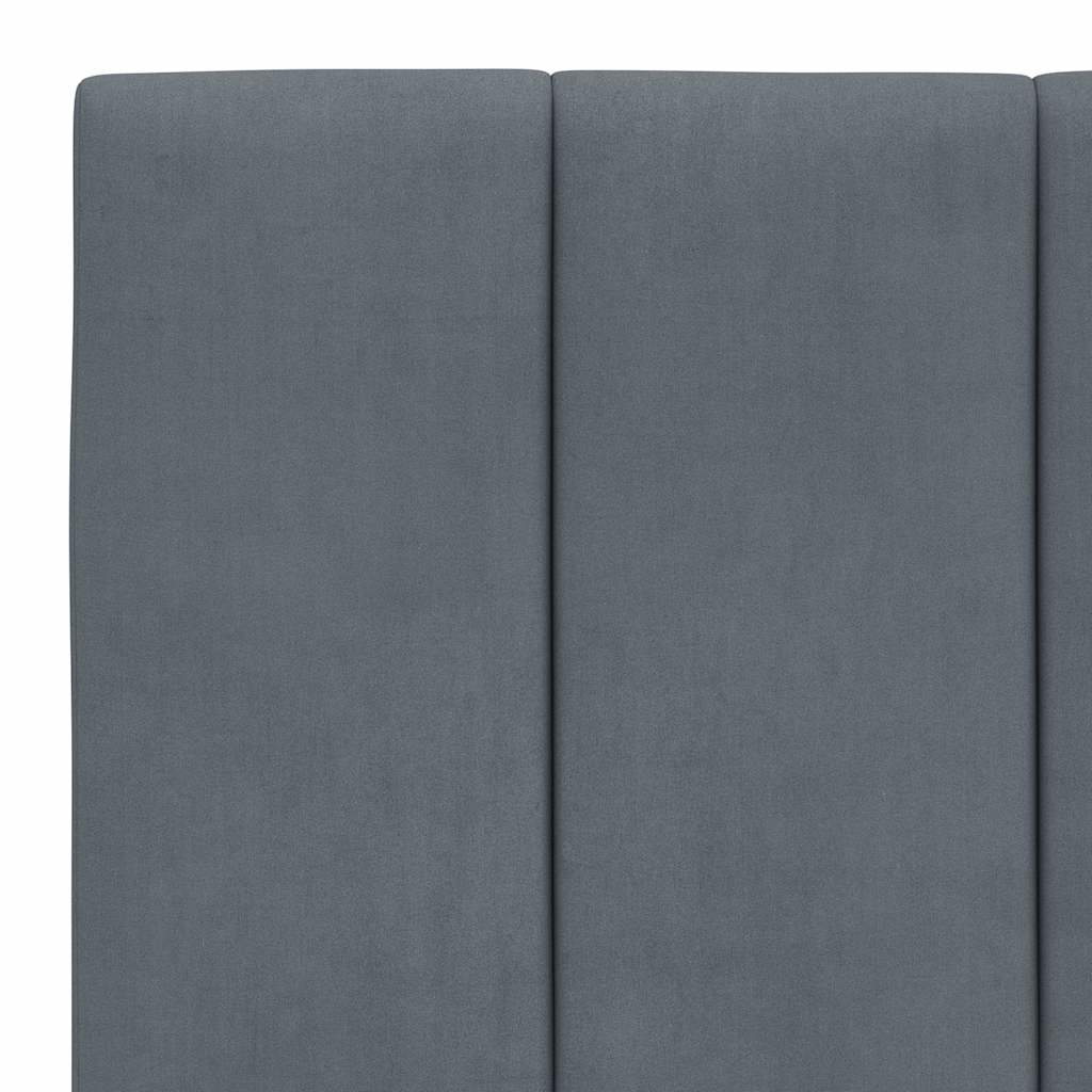 sengeramme uden madras Hanko Mørkegrå 100x200 cm Fløjl