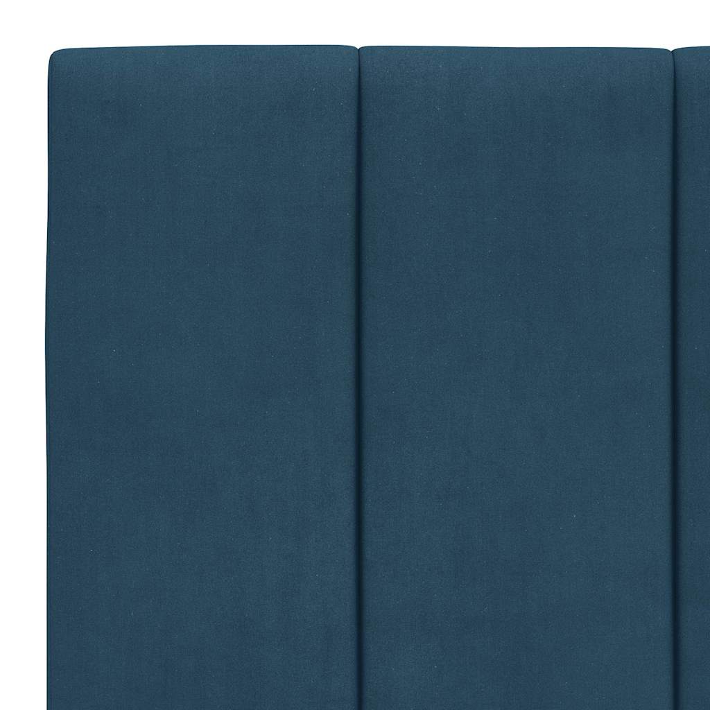 sengeramme uden madras Hanko 100x200 cm fløjl blå