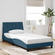 sengeramme uden madras Hanko 100x200 cm fløjl blå