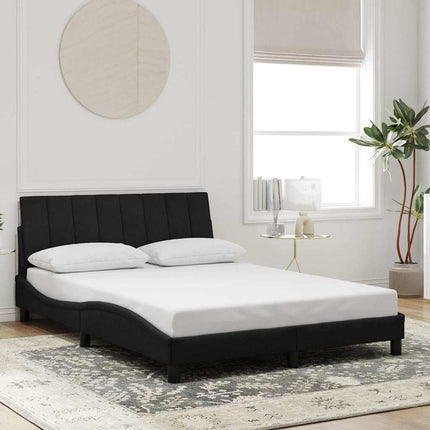 sengeramme uden madras Hanko Sort 120x200 cm Fløjl