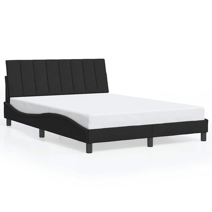 sengeramme uden madras Hanko Sort 140x200 cm Fløjl