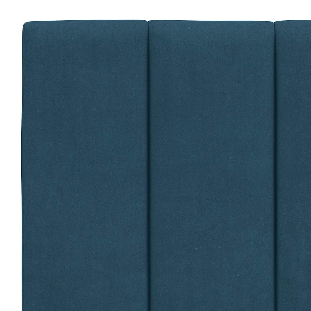 sengeramme uden madras Hanko 140x200 cm velour blå