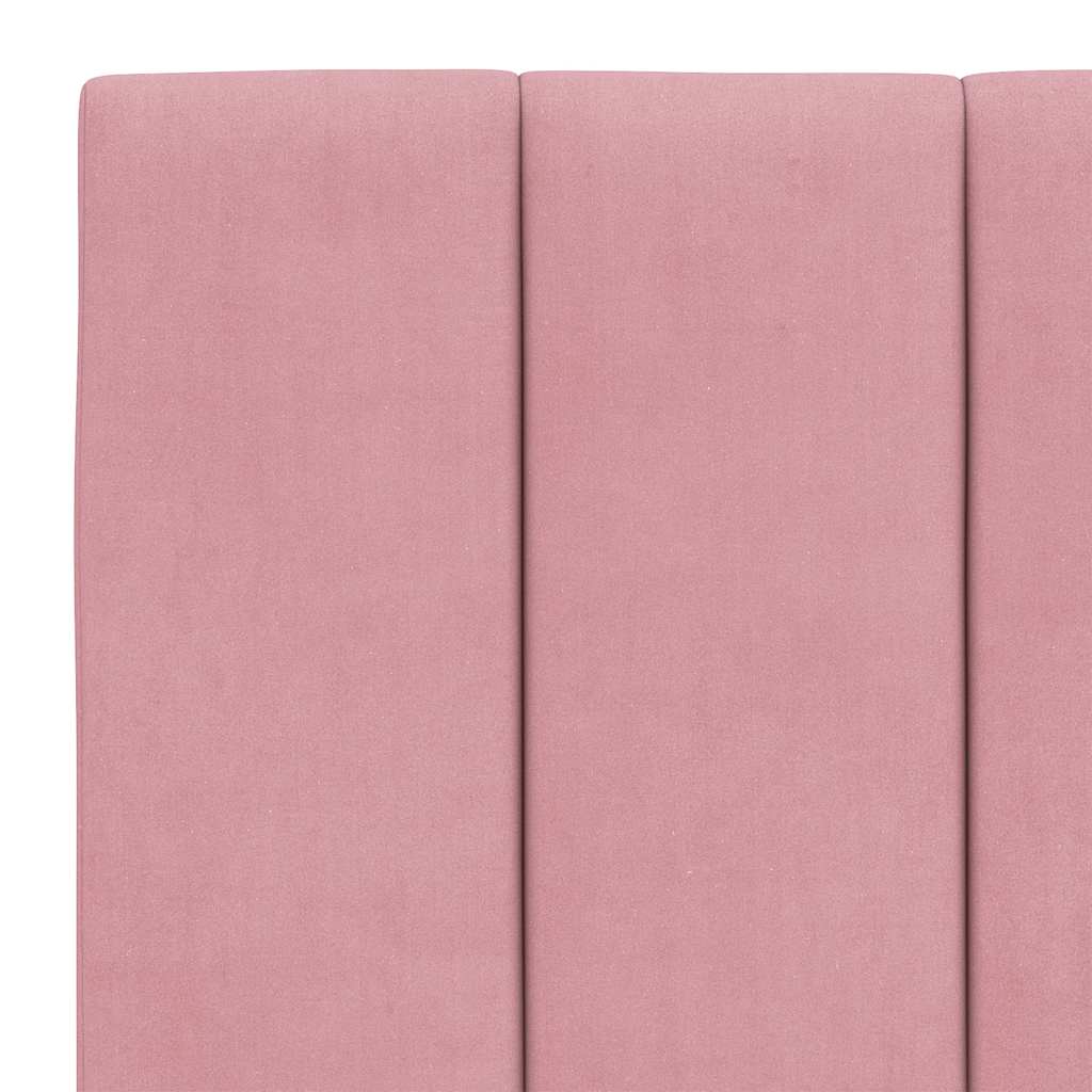 sengeramme uden madras Hanko 140x200 cm fløjl pink